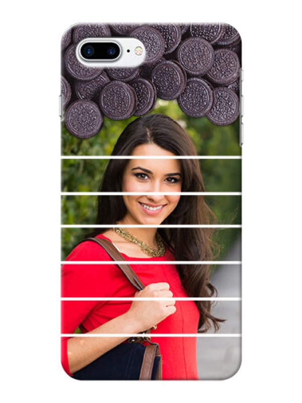 Custom iPhone 8 Plus Custom Mobile Covers with Oreo Biscuit Design