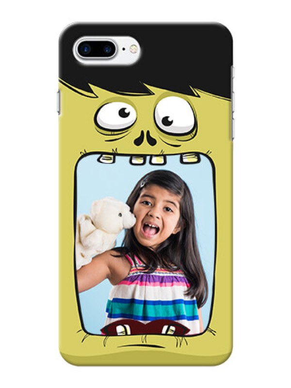 Custom iPhone 8 Plus Mobile Covers: Cartoon monster back case Design
