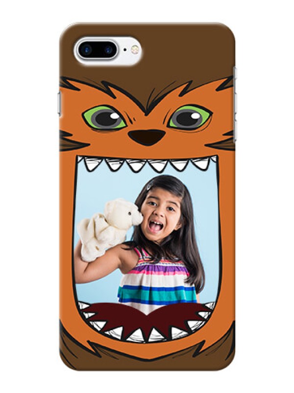 Custom iPhone 8 Plus Phone Covers: Owl Monster Back Case Design