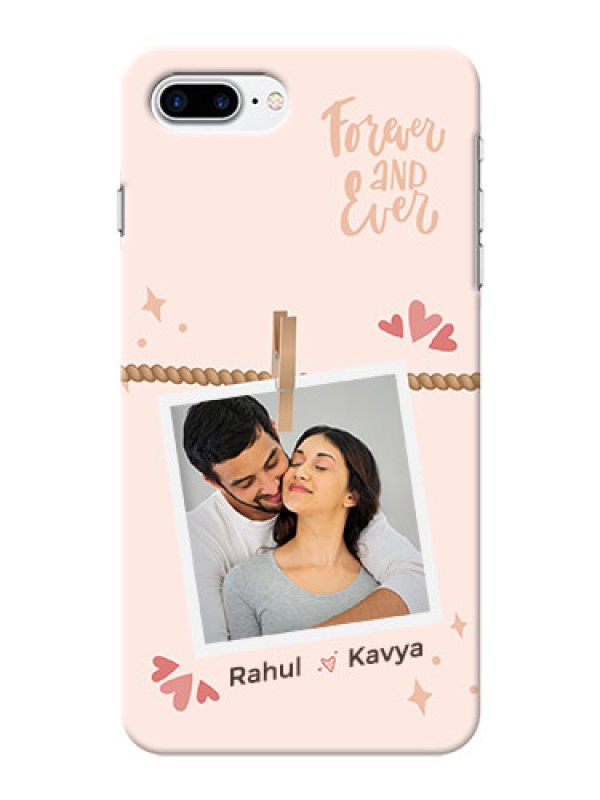 Custom iPhone 8 Plus Phone Back Covers: Forever and ever love Design