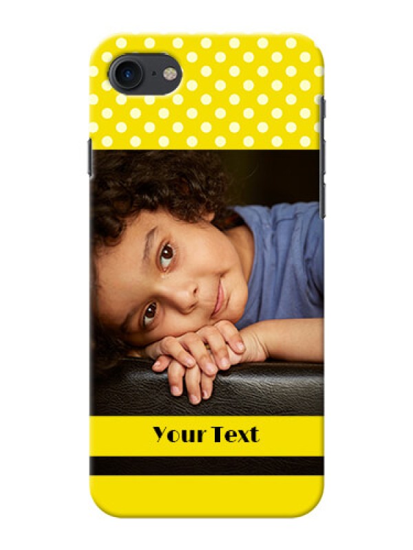 Custom Apple iPhone 8 Bright Yellow Mobile Case Design