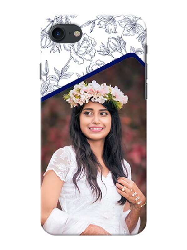 Custom Apple iPhone 8 Floral Design Mobile Cover Design
