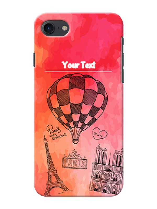 Custom iPhone 8 Personalized Mobile Covers: Paris Theme Design