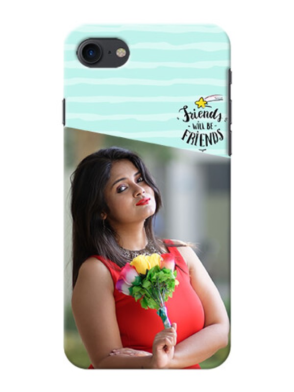 Custom iPhone 8 Mobile Back Covers: Friends Picture Icon Design