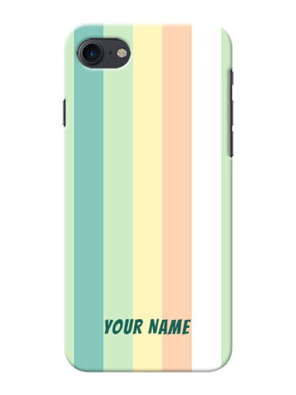 Custom iPhone 8 Back Covers: Multi-colour Stripes Design
