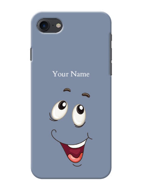 Custom iPhone 8 Phone Back Covers: Laughing Cartoon Face Design