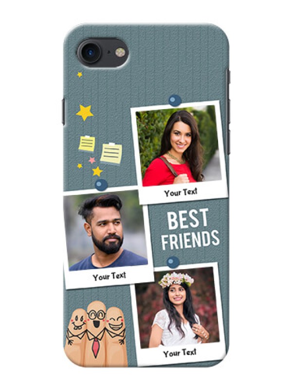 Custom iPhone SE 2020 Mobile Cases: Sticky Frames and Friendship Design