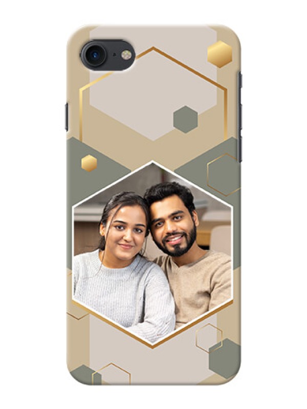 Custom iPhone Se (2020) Phone Back Covers: Stylish Hexagon Pattern Design