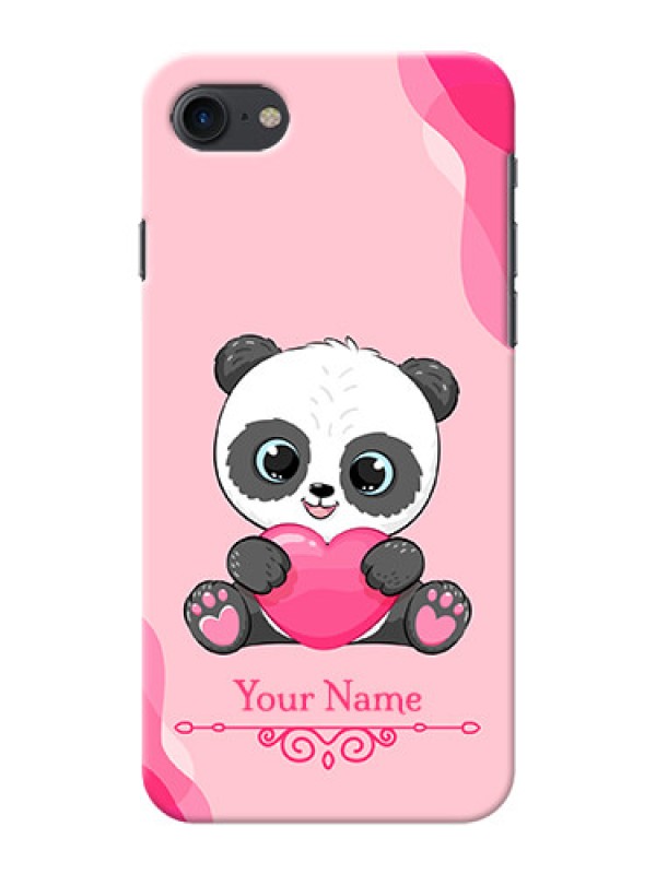 Custom iPhone Se (2020) Mobile Back Covers: Cute Panda Design