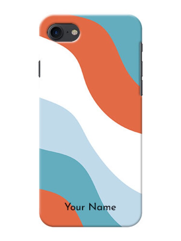 Custom iPhone Se (2020) Mobile Back Covers: coloured Waves Design