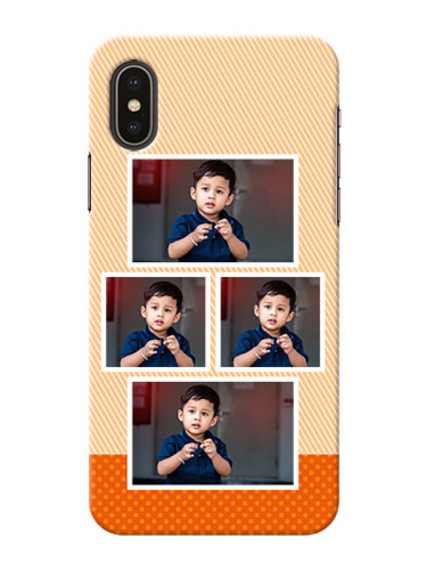 Custom iPhone X Mobile Back Covers: Bulk Photos Upload Design