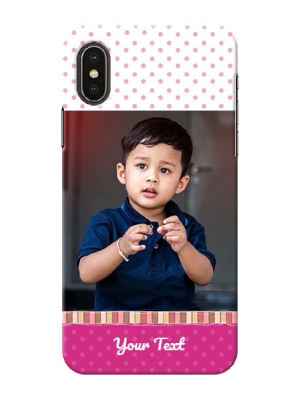 Custom iPhone X custom mobile cases: Cute Girls Cover Design