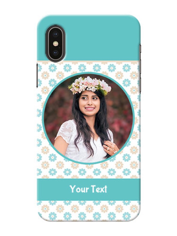 Custom iPhone X Custom Mobile Back Covers: Beautiful Flowers Design
