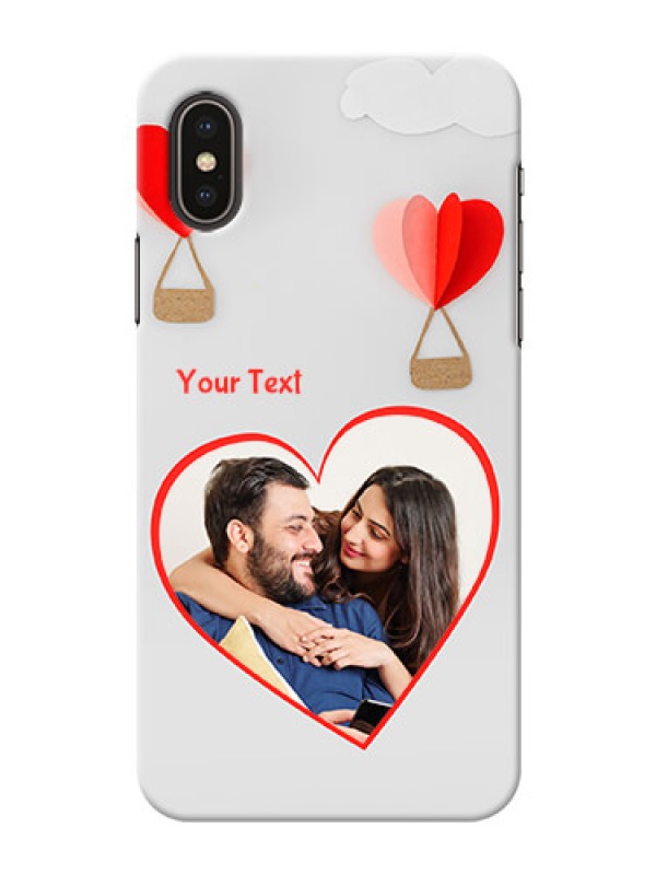 Custom iPhone X Phone Covers: Parachute Love Design