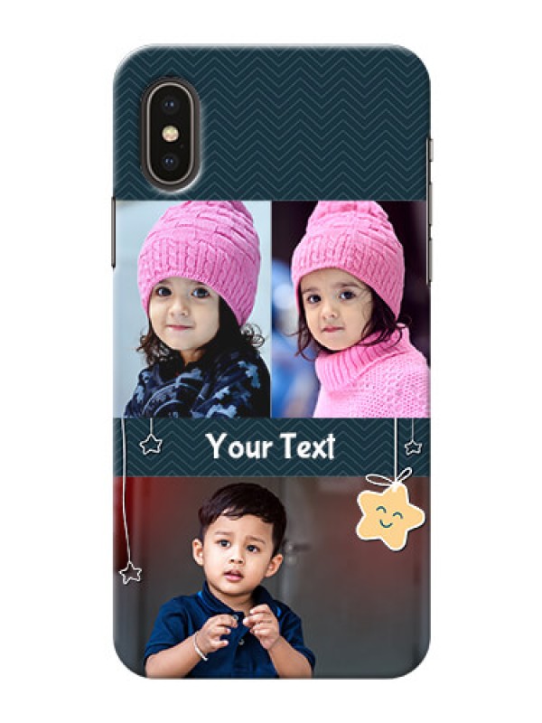 Custom iPhone X Mobile Back Covers Online: Hanging Stars Design