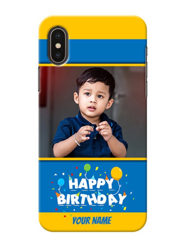 Custom iPhone X Mobile Back Covers Online: Birthday Wishes Design