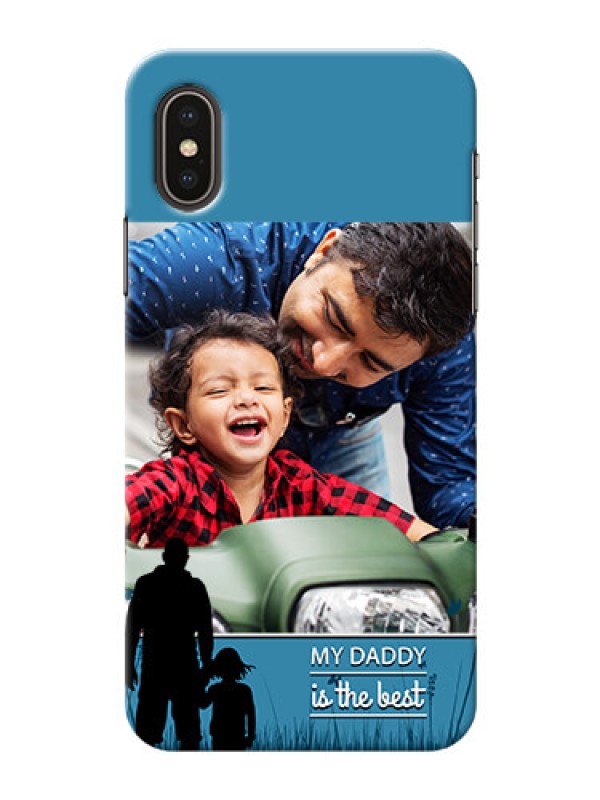 Custom iPhone X Personalized Mobile Covers: best dad design 