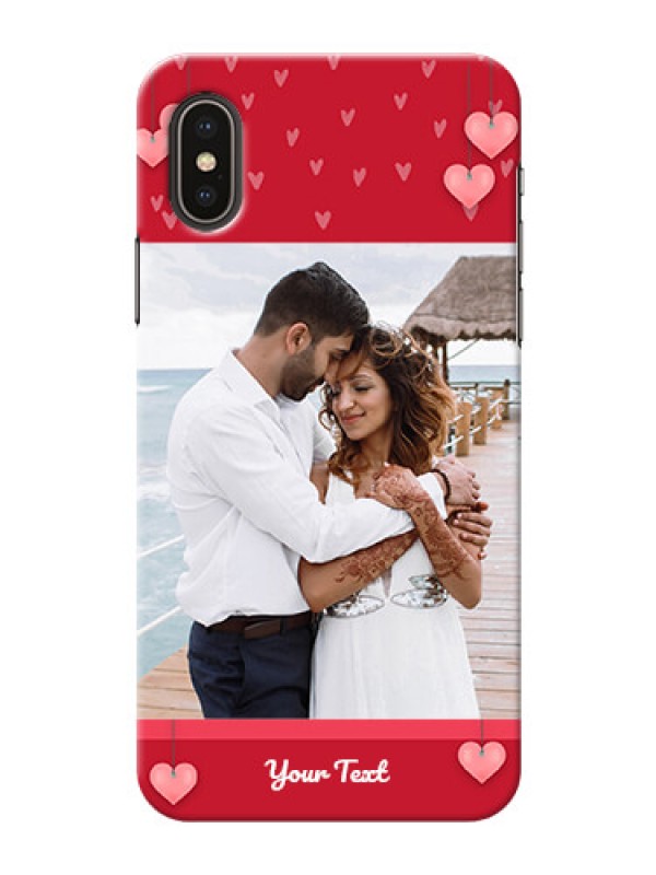 Custom iPhone X Mobile Back Covers: Valentines Day Design
