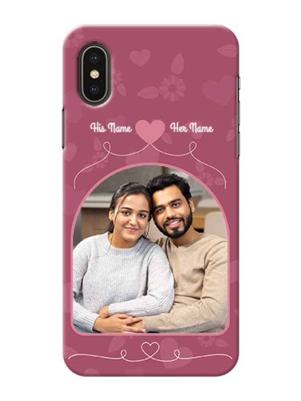 Custom iPhone X mobile phone covers: Love Floral Design