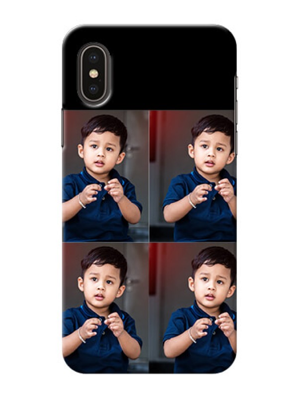 Custom Iphone X 4 Image Holder on Mobile Cover