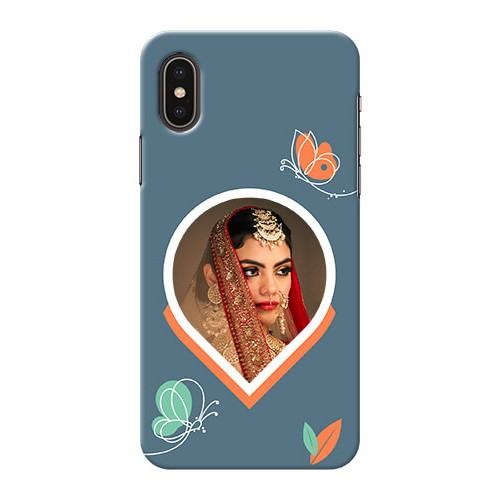 Buy iPhone X Custom Mobile Case with Droplet Butterflies Design