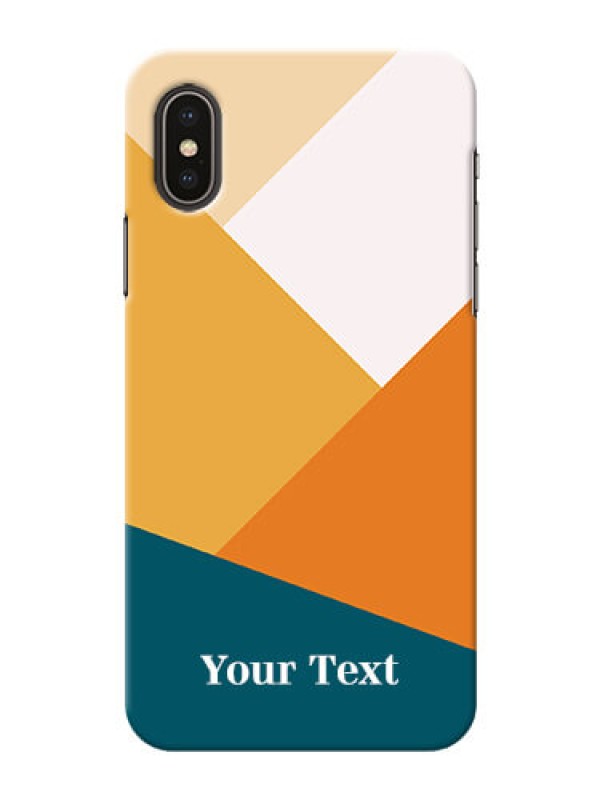 Custom iPhone X Custom Phone Cases: Stacked Multi-colour Design