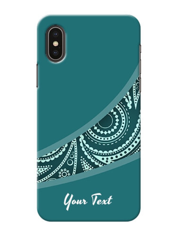 Custom iPhone X Custom Phone Covers: semi visible floral Design