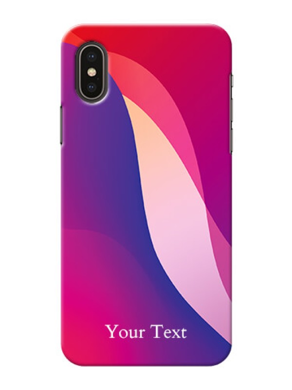 Custom iPhone X Mobile Back Covers: Digital abstract Overlap Design