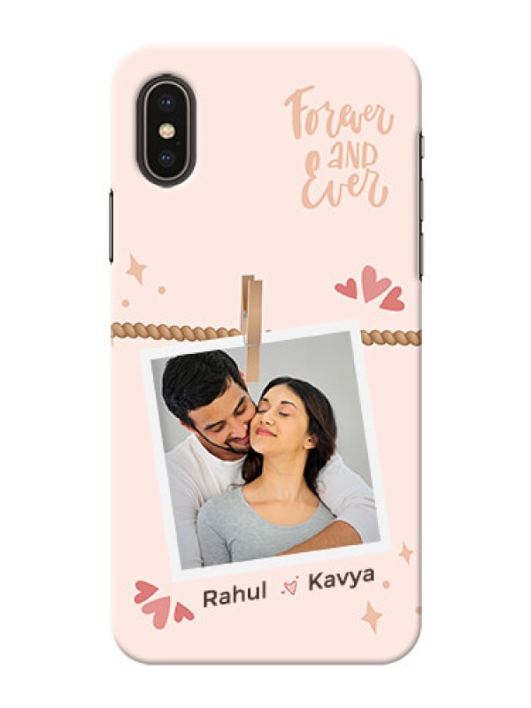 Custom iPhone X Phone Back Covers: Forever and ever love Design