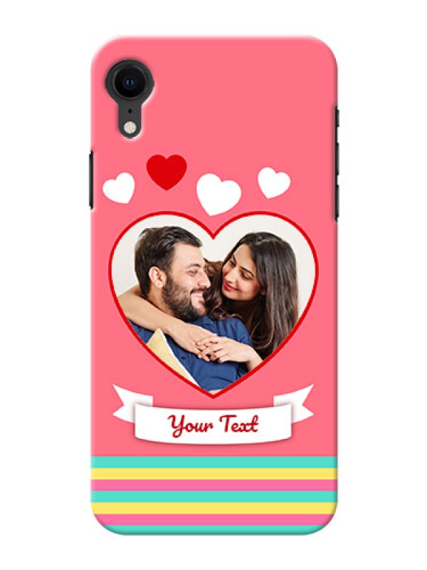 Custom Apple Iphone XR Personalised mobile covers: Love Doodle Design