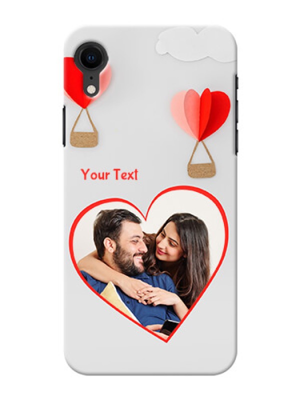 Custom Apple Iphone XR Phone Covers: Parachute Love Design