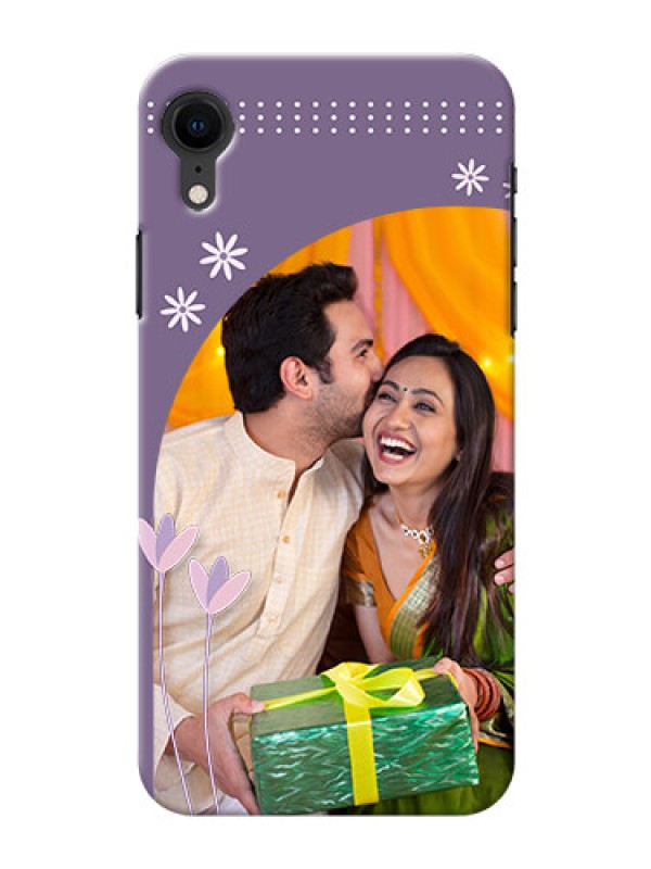 Custom Apple Iphone XR Phone covers for girls: lavender flowers design 