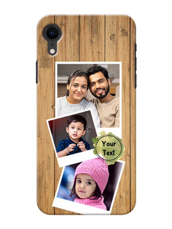 Custom Apple Iphone XR Custom Mobile Phone Covers: Wooden Texture Design