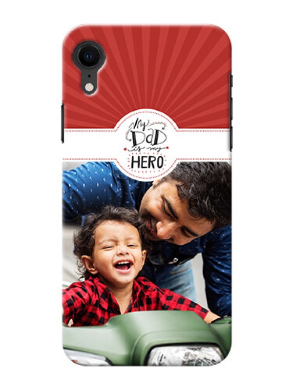 Custom Apple Iphone XR custom mobile phone cases: My Dad Hero Design