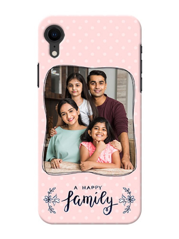 Custom Apple Iphone XR Personalized Phone Cases: Family with Dots Design