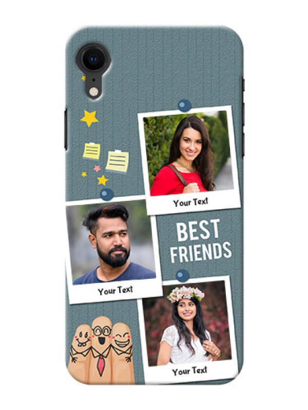 Custom Apple Iphone XR Mobile Cases: Sticky Frames and Friendship Design