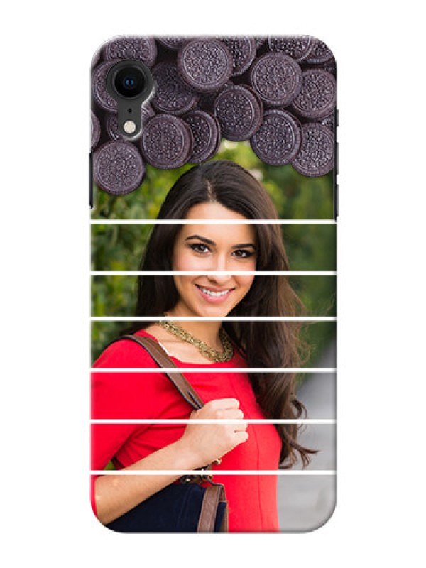 Custom Apple Iphone XR Custom Mobile Covers with Oreo Biscuit Design