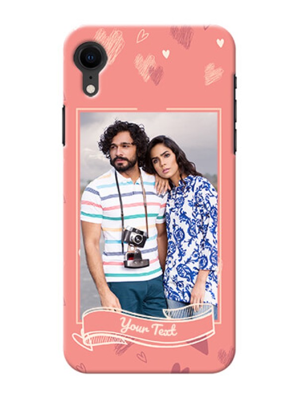 Custom Apple Iphone XR custom mobile phone cases: love doodle art Design