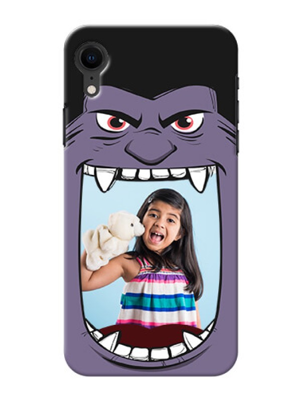 Custom Apple Iphone XR Personalised Phone Covers: Angry Monster Design