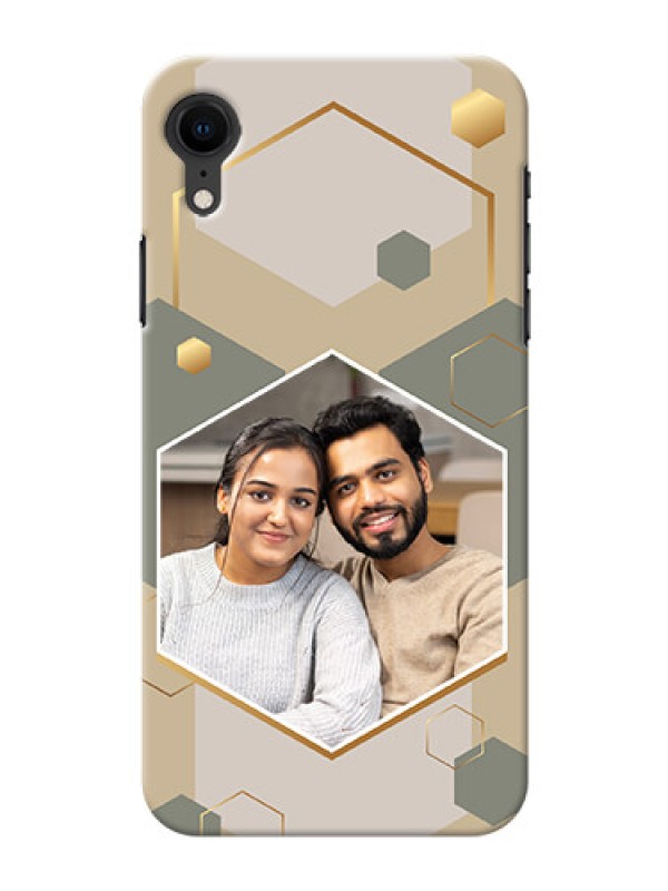 Custom iPhone Xr Phone Back Covers: Stylish Hexagon Pattern Design