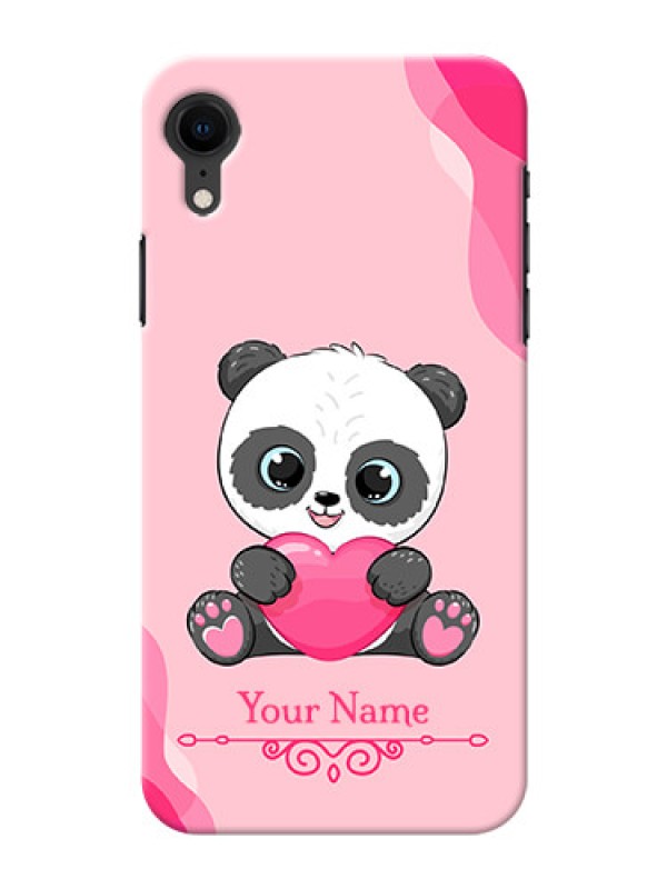 Custom iPhone Xr Mobile Back Covers: Cute Panda Design