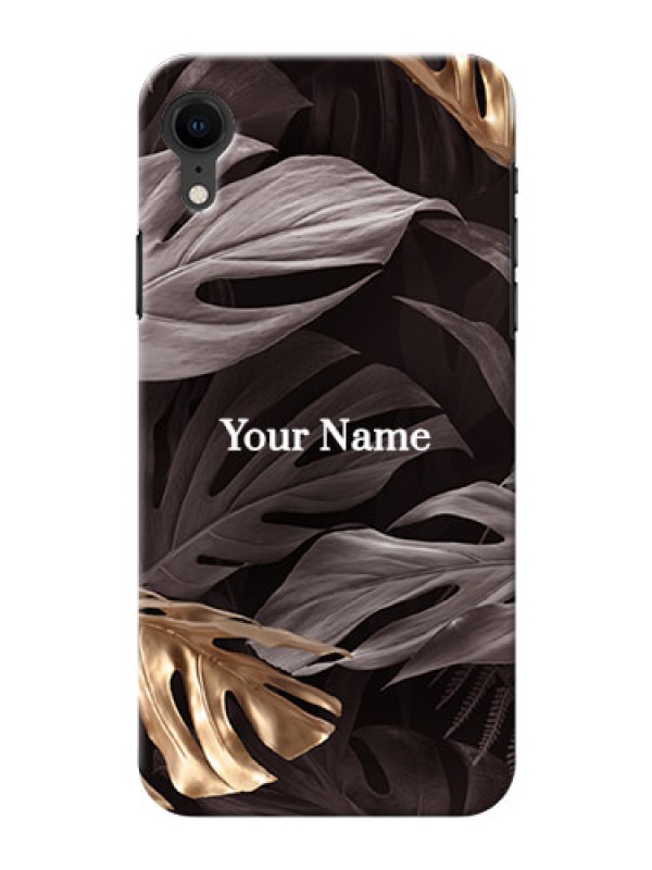 Custom iPhone Xr Mobile Back Covers: Wild Leaves digital paint Design