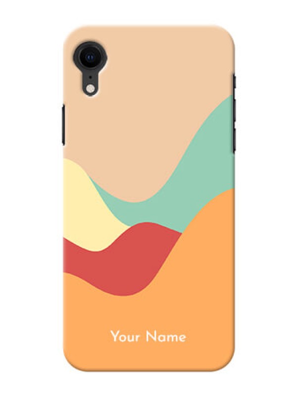 Custom iPhone Xr Custom Mobile Case with Ocean Waves Multi-colour Design