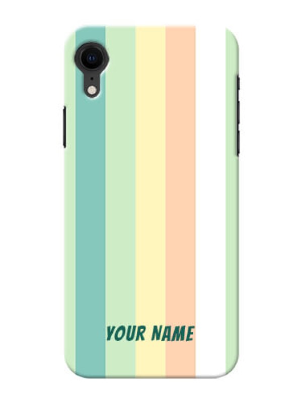 Custom iPhone Xr Back Covers: Multi-colour Stripes Design