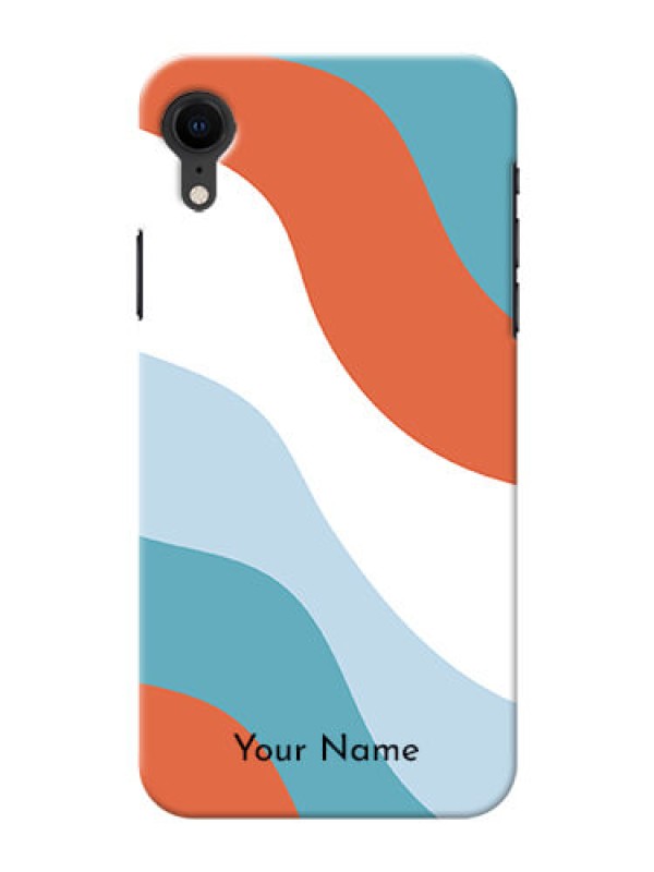 Custom iPhone Xr Mobile Back Covers: coloured Waves Design