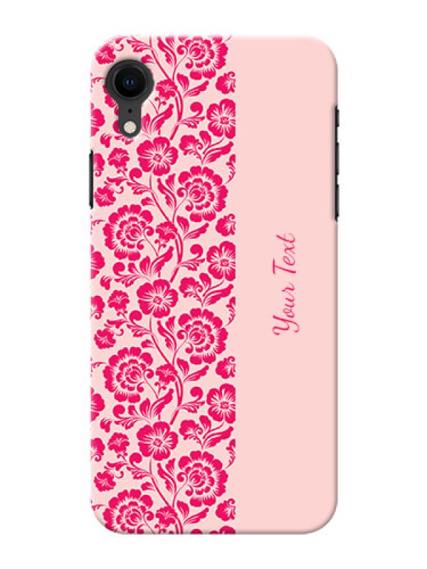 Custom iPhone Xr Phone Back Covers: Attractive Floral Pattern Design
