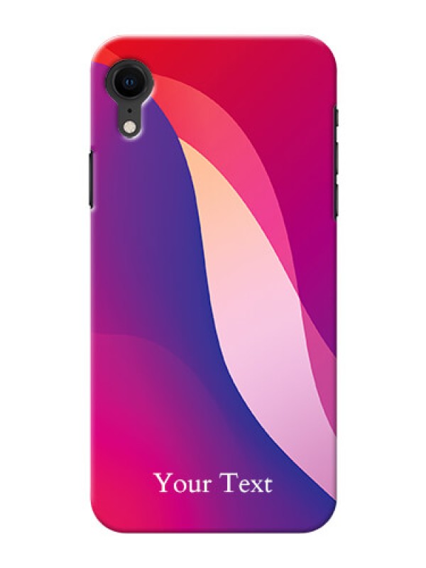 Custom iPhone Xr Mobile Back Covers: Digital abstract Overlap Design