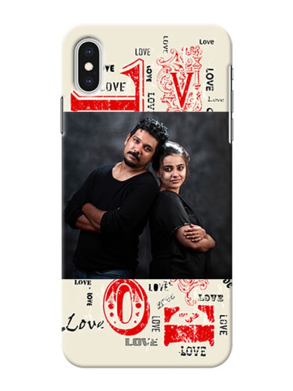 Custom iPhone XS Max mobile cases online: Trendy Love Design Case