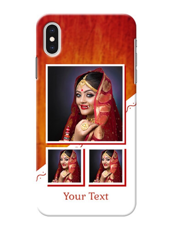 Custom iPhone XS Max Personalised Phone Cases: Wedding Memories Design  