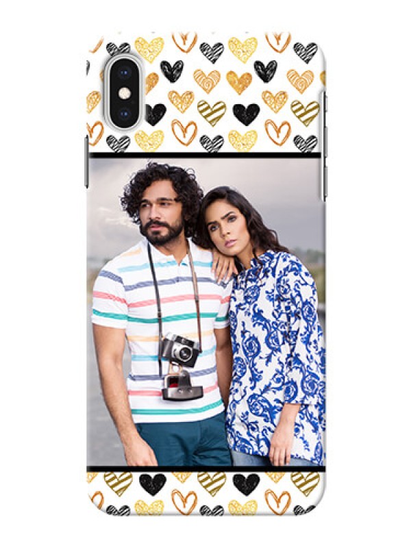 Custom iPhone XS Max Personalized Mobile Cases: Love Symbol Design